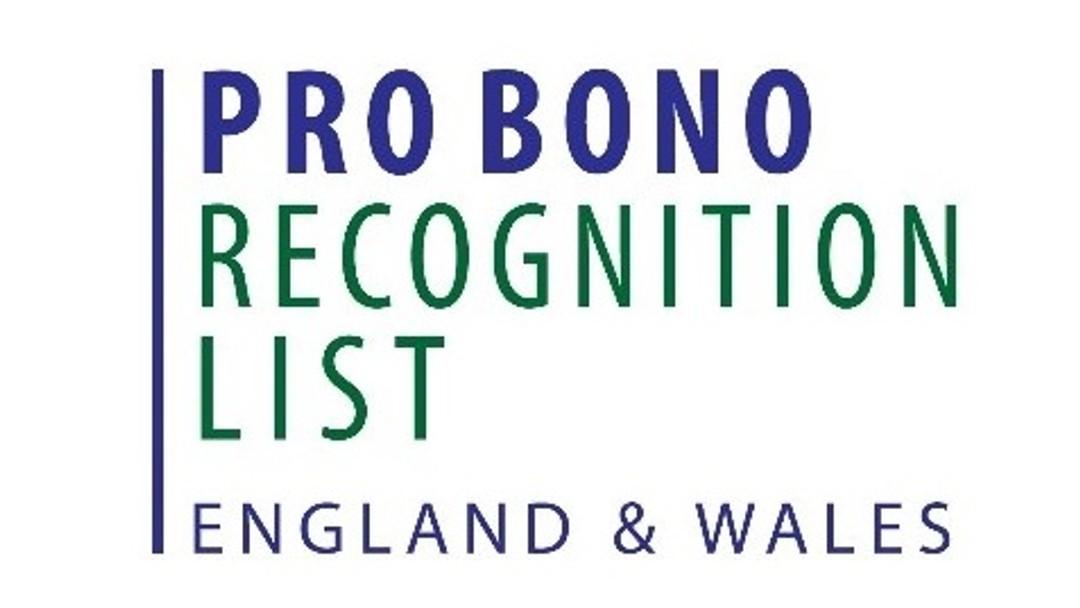 Lady Chief Justice endorses pro bono recognition list for legal professionals in England & Wales