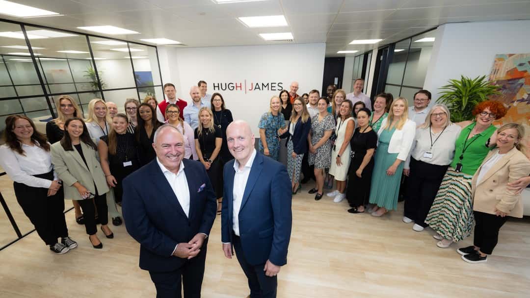 Hugh James moves to larger City of London office celebrating 5 years of growth