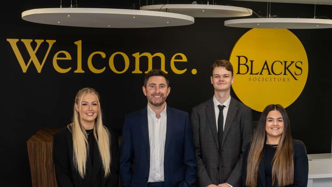 Blacks Solicitors launches new paralegal apprentice scheme and signs up first recruits 