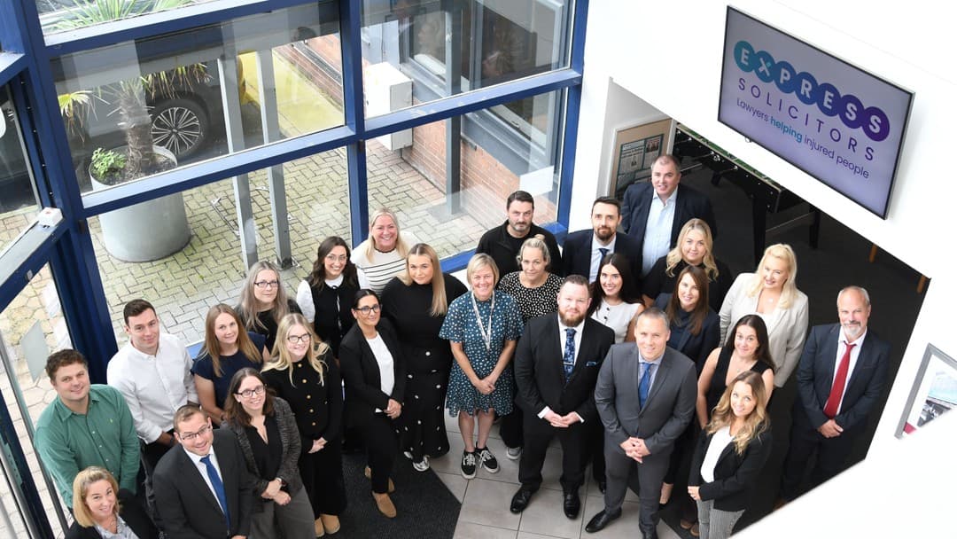 Some of the many people who have progressed in Express Solicitors’ latest round of promotions
