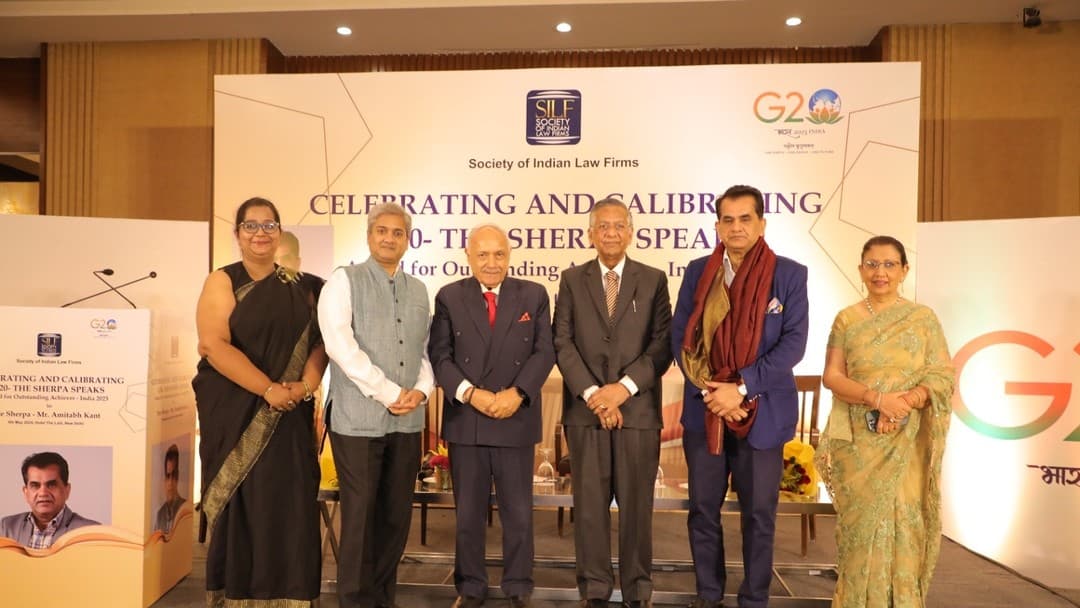 Recognising excellence: Shri Amitabh Kant honoured by Society of Indian Law Firms