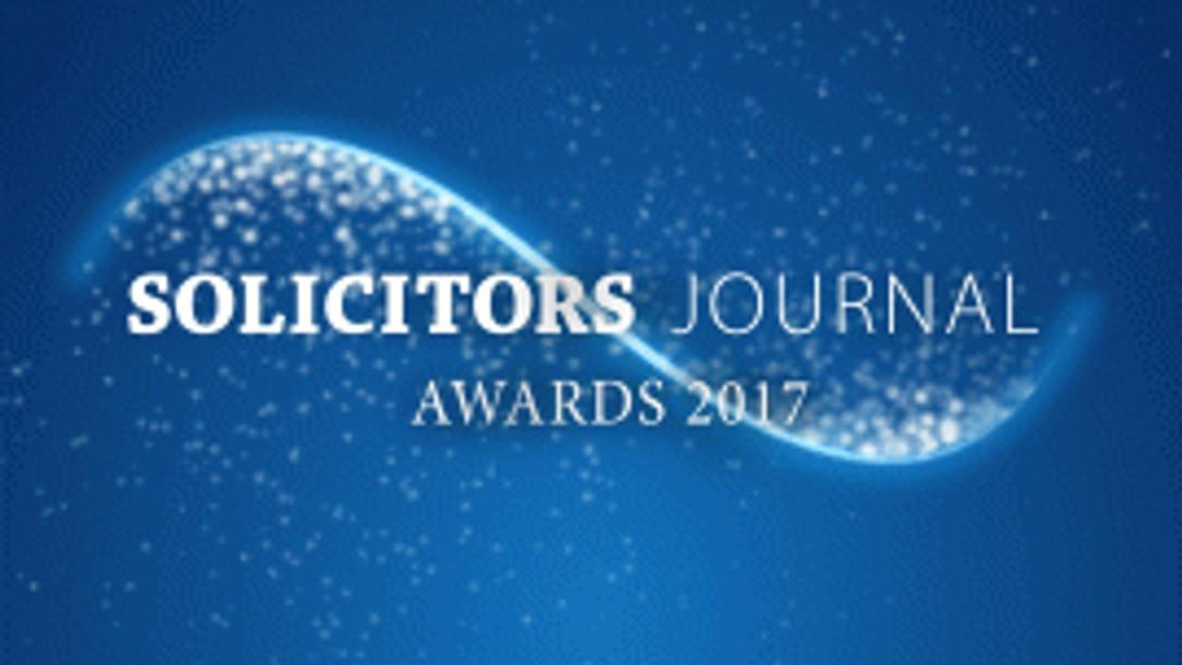 Solicitors Journal Awards 2017: Entry deadline 14 February
