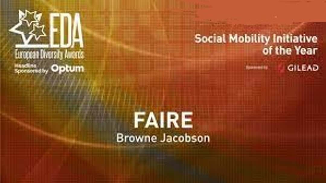 Law firm wins the European Diversity Awards