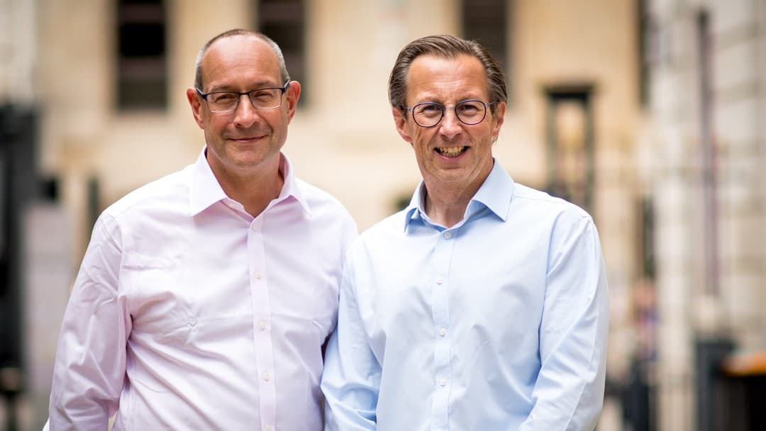 Adeptio chief executive Neil Lloyd and chief technology and innovation officer Colin Jones