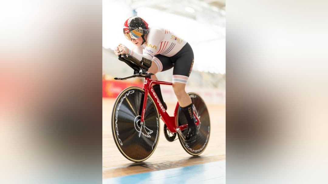 Taylor Emmet backs champion cyclist Charlotte Higgins
