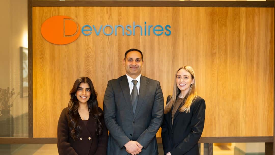 Devonshires promotes three solicitors to partner