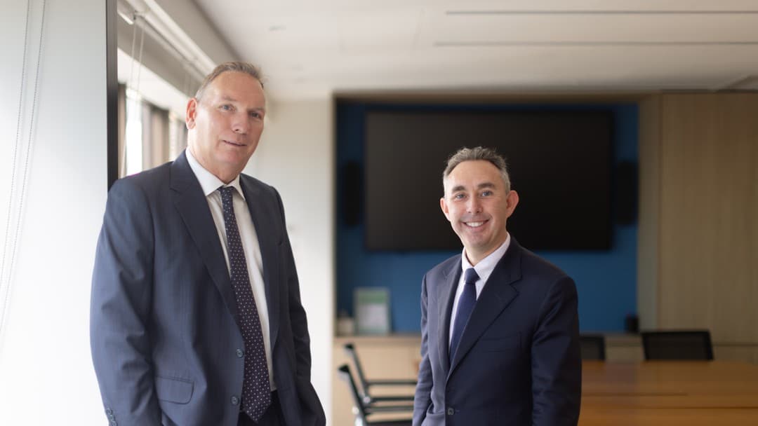 L-R Damien Laracy and Martyn Huckerby