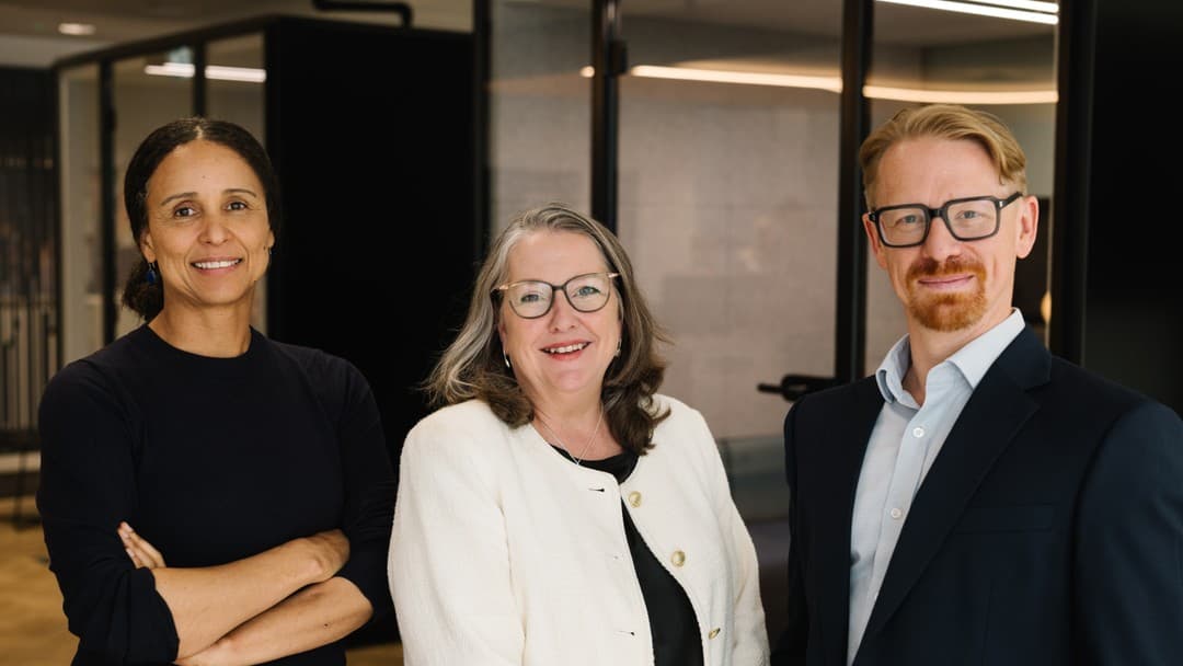 L-R Monica Macheng, Clare Auty and Carl May-Smith