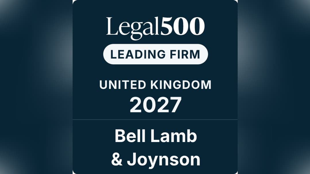 Bell Lamb & Joynson team achieves Legal 500 recognition