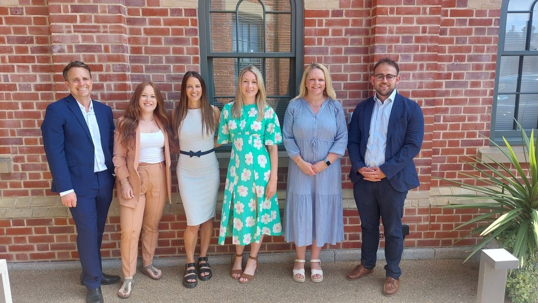 LR - Nathan Howe, Molly Frankham, Laura Read, Lauren Philpot, Emma Linger, Lewis Barber