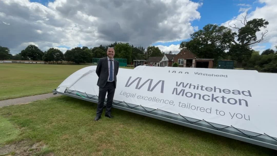 Whitehead Monckton supports Tenterden Cricket Club
