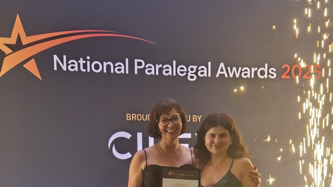 Sophie Wells honoured as paralegal of the year
