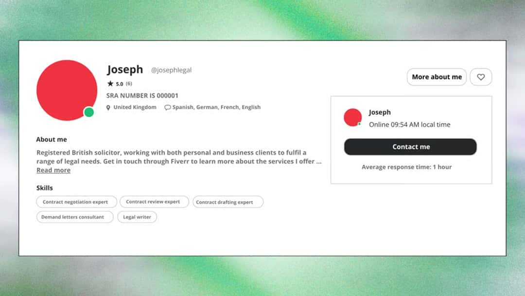 Scammers exploit Fiverr posing as solicitors