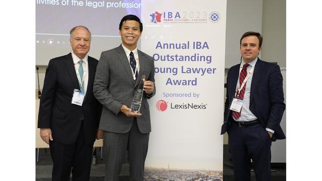 Philippines Lawyer is honoured with IBA Annual Outstanding Young Lawyer Award