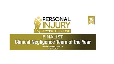 Coodes Clinical Negligence Team shortlisted for two national Personal Injury Awards 
